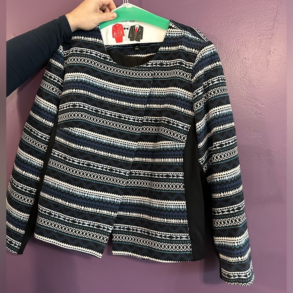 Aztec print Lane Bryant blazer beautiful